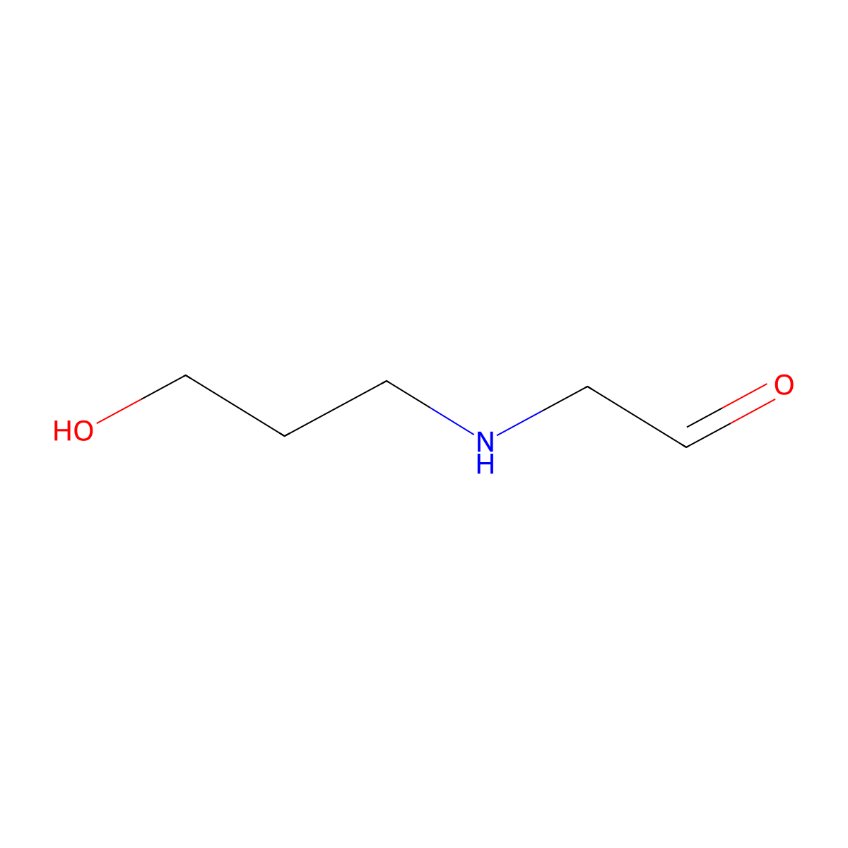 2-[(3-Hydroxypropyl)amino]acetaldehyde molecular structure, CAS 2763922-24-1