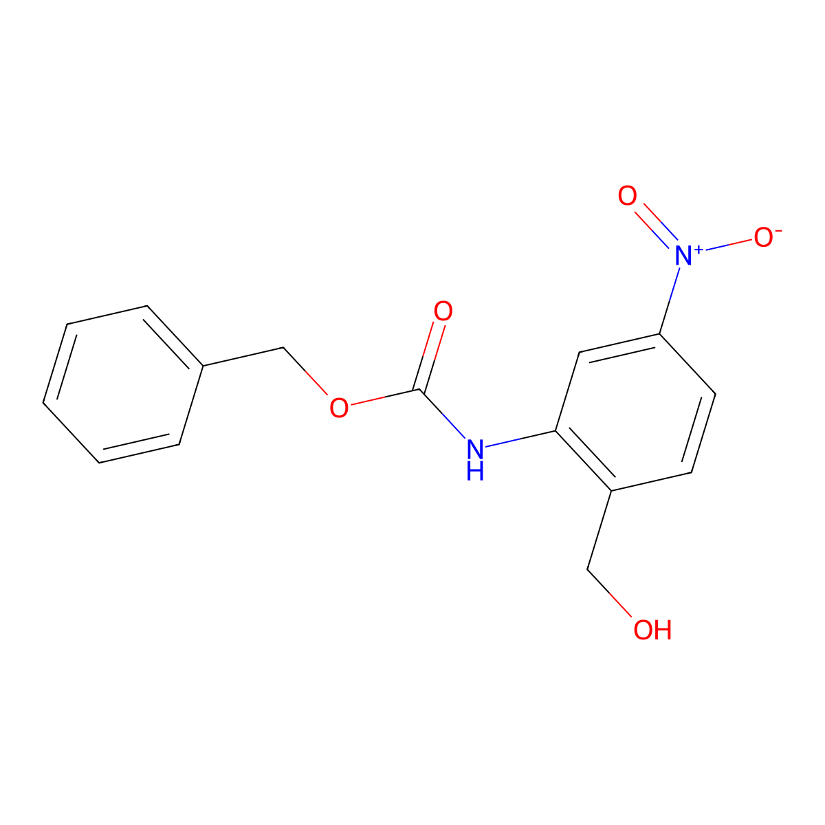 benzyl N-[2-(hydroxymethyl)-5-nitrophenyl]carbamate molecular structure, CAS 2763923-25-5
