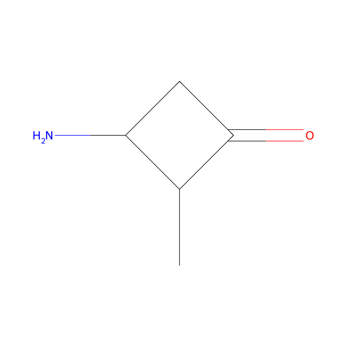 3-Amino-2-methylcyclobutan-1-one molecular structure, CAS 2763926-33-4