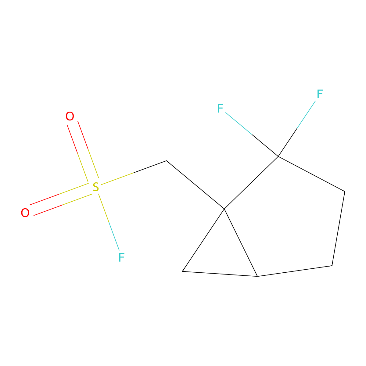 rac-[(1R,5R)-2,2-difluorobicyclo[3.1.0]hexan-1-yl]methanesulfonyl fluoride molecular structure, CAS 2763927-22-4
