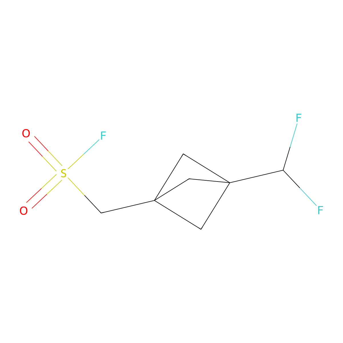 [3-(Difluoromethyl)bicyclo[1.1.1]pentan-1-yl]methanesulfonyl fluoride molecular structure, CAS 2763927-32-6