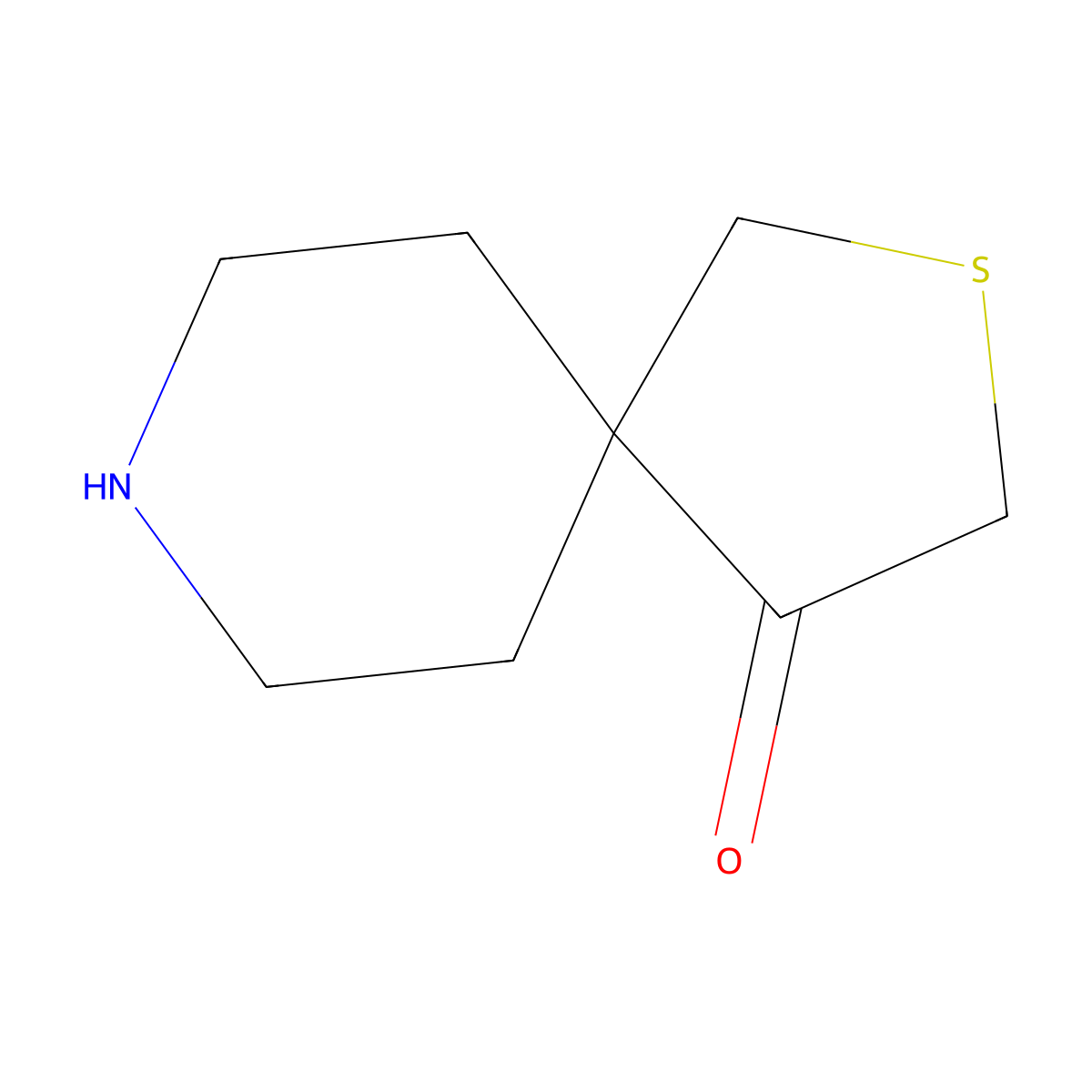 2-Thia-8-azaspiro[4.5]decan-4-one molecular structure, CAS 2763927-89-3