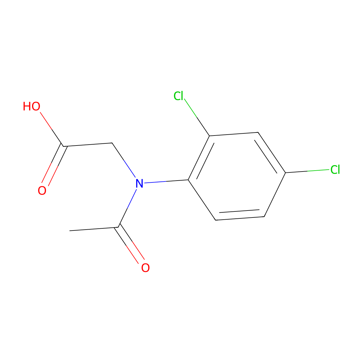 2-[N-(2,4-dichlorophenyl)acetamido]acetic acid molecular structure, CAS 2763928-49-8