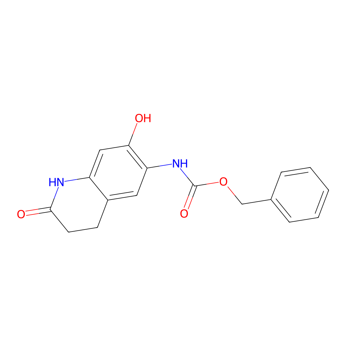 benzyl N-(7-hydroxy-2-oxo-1,2,3,4-tetrahydroquinolin-6-yl)carbamate molecular structure, CAS 2763928-73-8