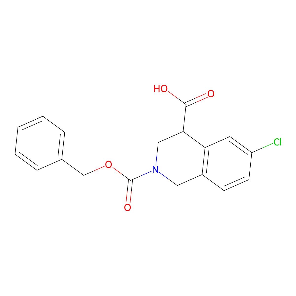 2-[(Benzyloxy)carbonyl]-6-chloro-1,2,3,4-tetrahydroisoquinoline-4-carboxylic acid molecular structure, CAS 2763929-11-7