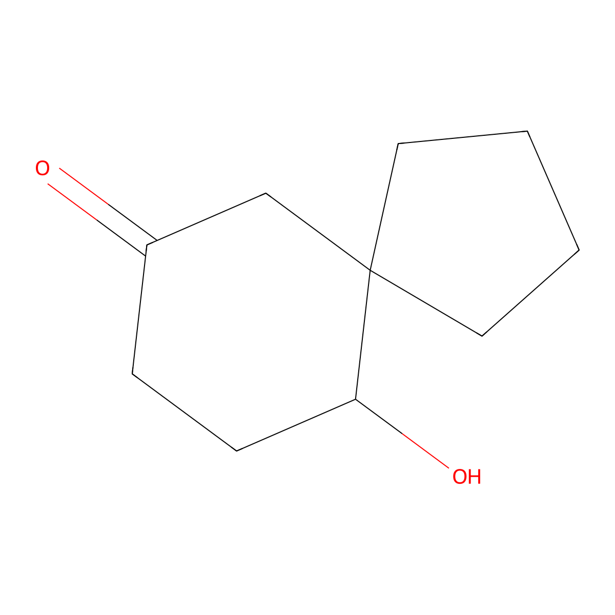 10-Hydroxyspiro[4.5]decan-7-one molecular structure, CAS 2763930-87-4