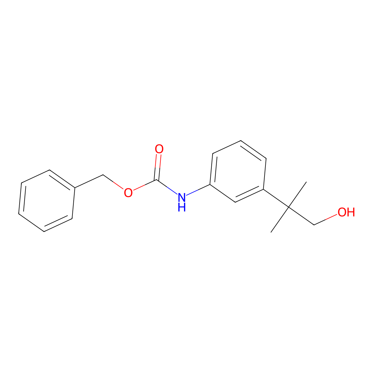 benzyl N-[3-(1-hydroxy-2-methylpropan-2-yl)phenyl]carbamate molecular structure, CAS 2763930-97-6