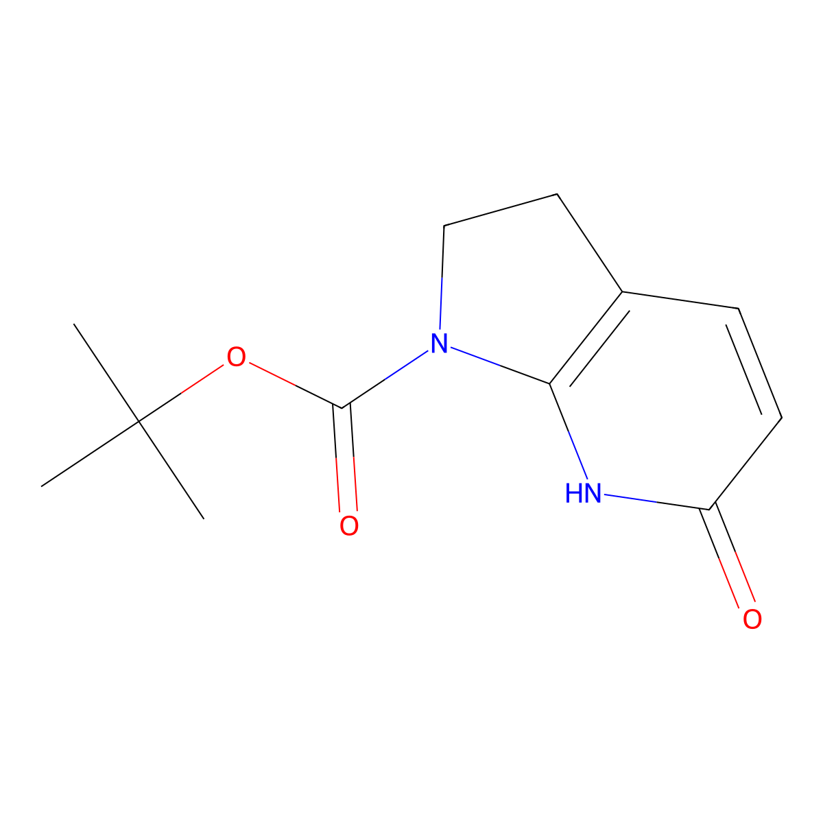 tert-butyl 6-hydroxy-1H,2H,3H-pyrrolo[2,3-b]pyridine-1-carboxylate molecular structure, CAS 2763931-30-0