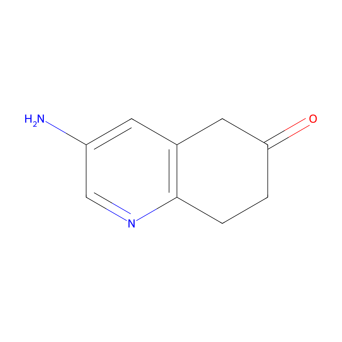 3-Amino-5,6,7,8-tetrahydroquinolin-6-one molecular structure, CAS 2763931-72-0