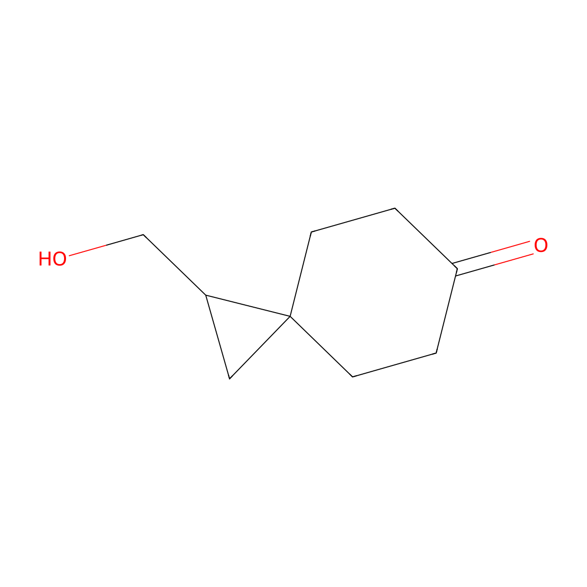 1-(Hydroxymethyl)spiro[2.5]octan-6-one molecular structure, CAS 2763932-17-6