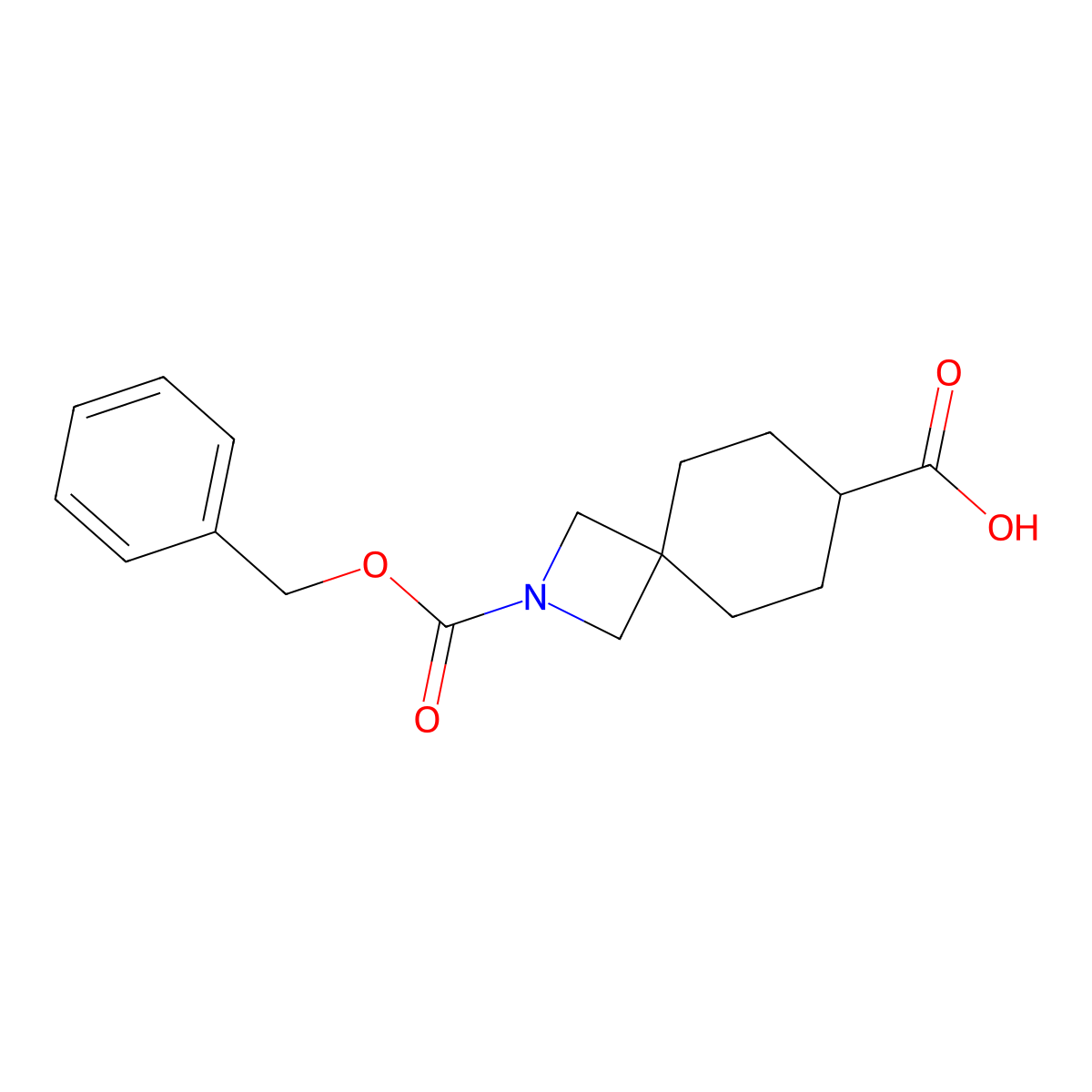 2-[(Benzyloxy)carbonyl]-2-azaspiro[3.5]nonane-7-carboxylic acid molecular structure, CAS 2763939-74-6