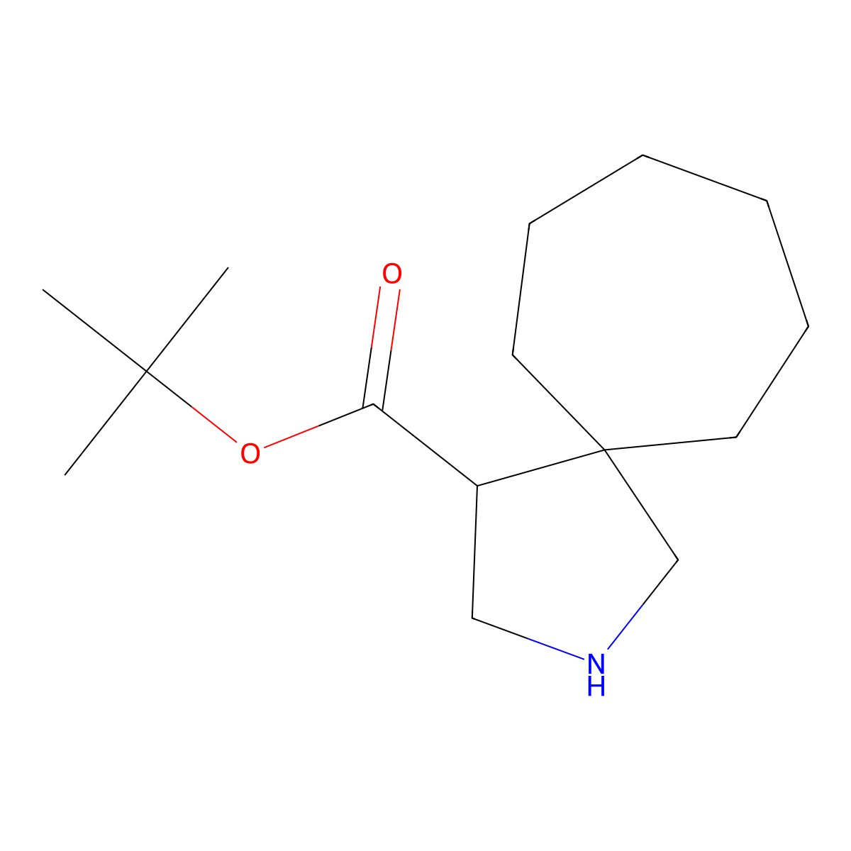 Tert-butyl 2-azaspiro[4.6]undecane-4-carboxylate molecular structure, CAS 2763954-96-5