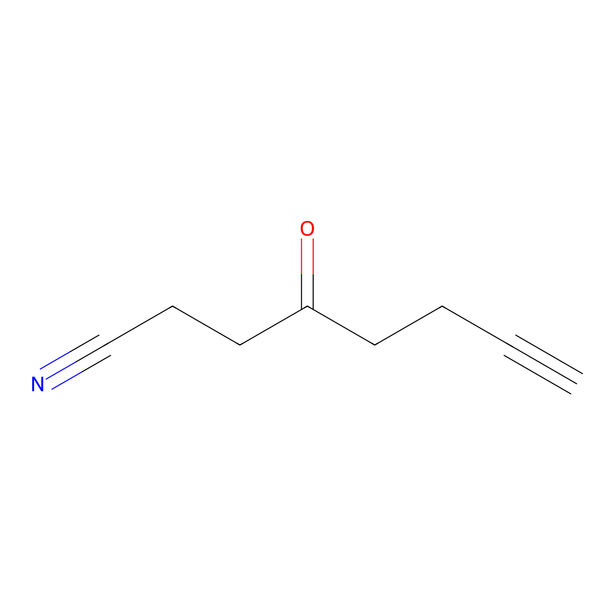 4-Oxooct-7-ynenitrile molecular structure, CAS 2763956-05-2