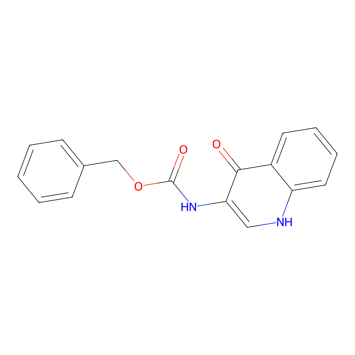 benzyl N-(4-hydroxyquinolin-3-yl)carbamate molecular structure, CAS 2763956-49-4