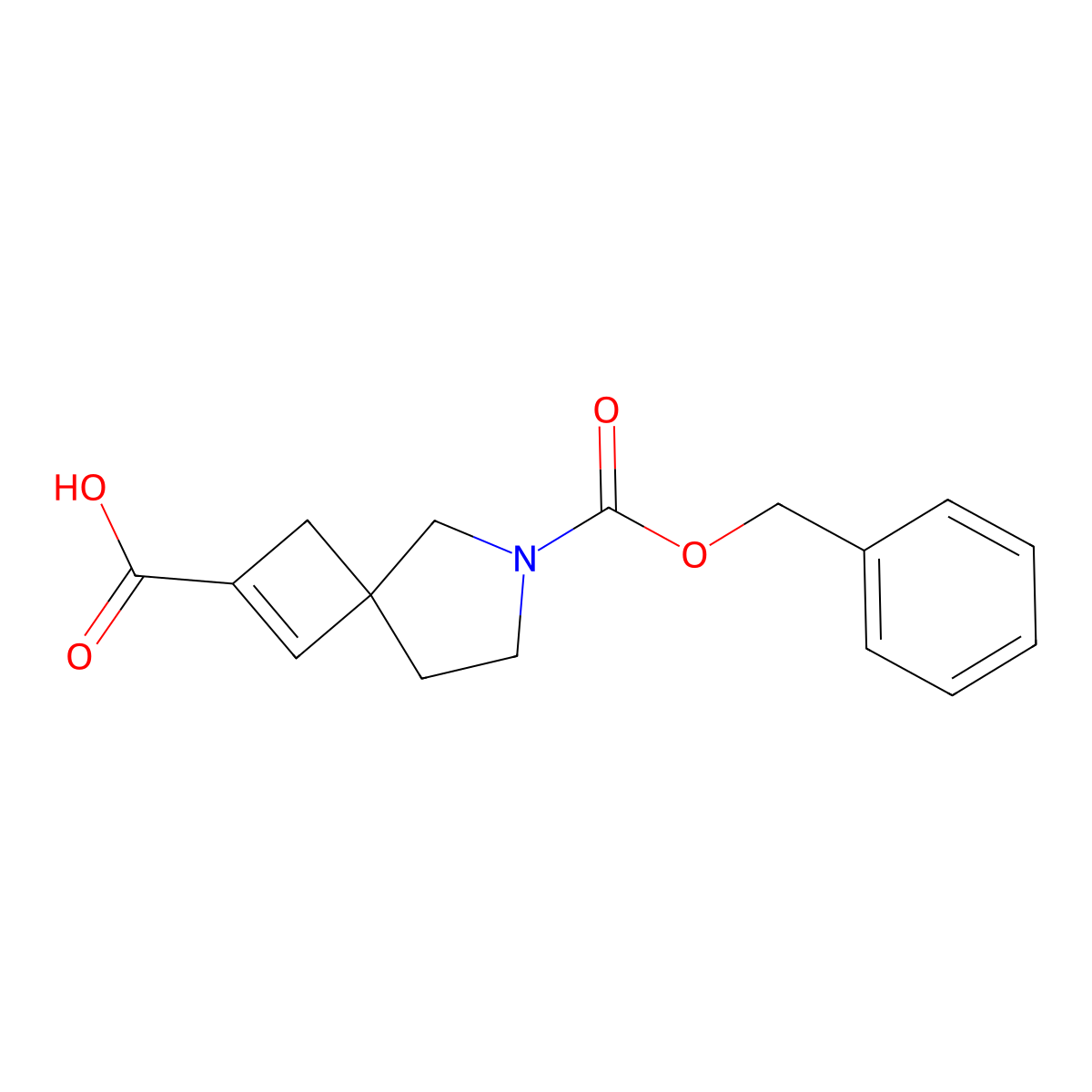 6-[(Benzyloxy)carbonyl]-6-azaspiro[3.4]oct-1-ene-2-carboxylic acid molecular structure, CAS 2763964-69-6