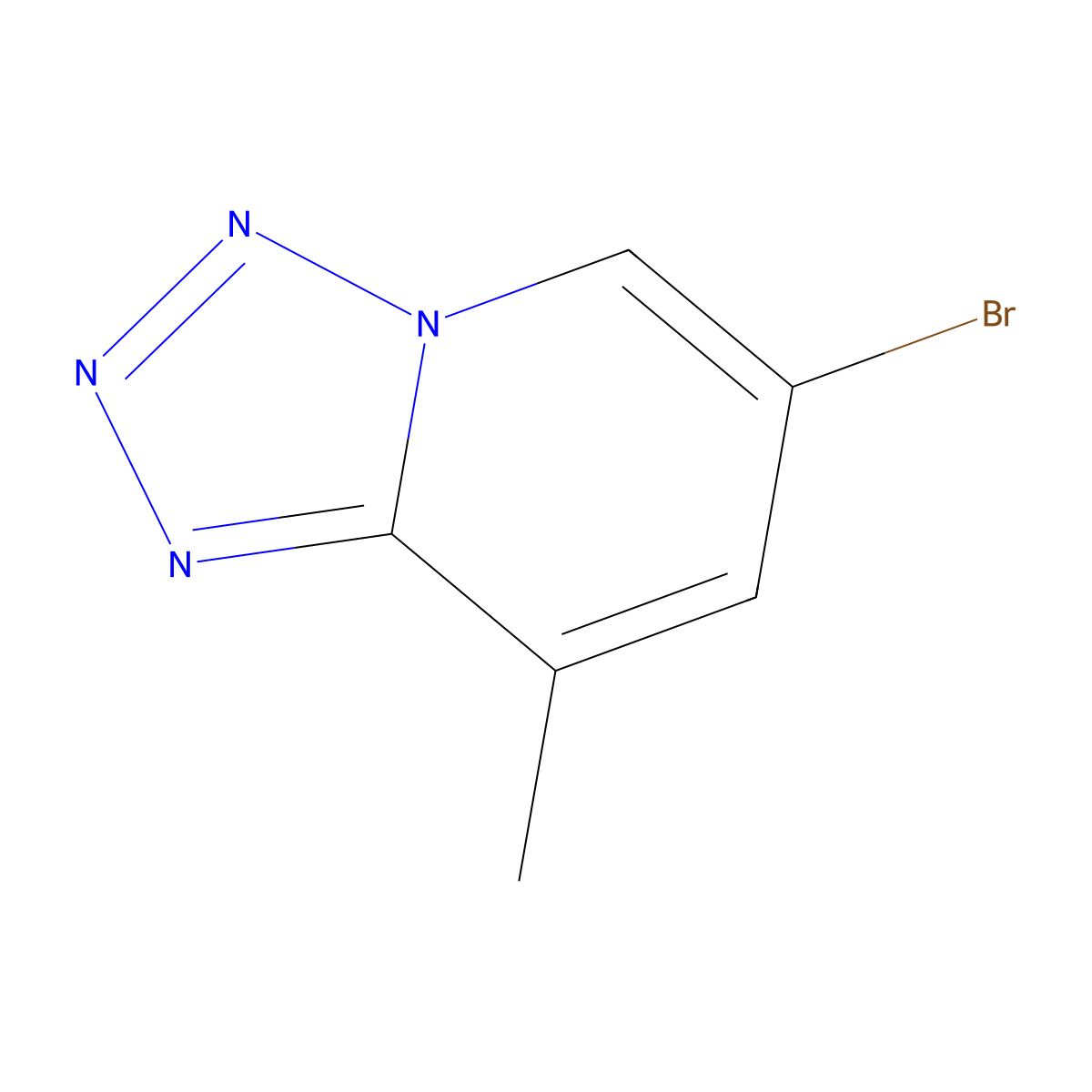 6-bromo-8-methylTetrazolo[1,5-a]pyridine molecular structure, CAS 2763964-74-3