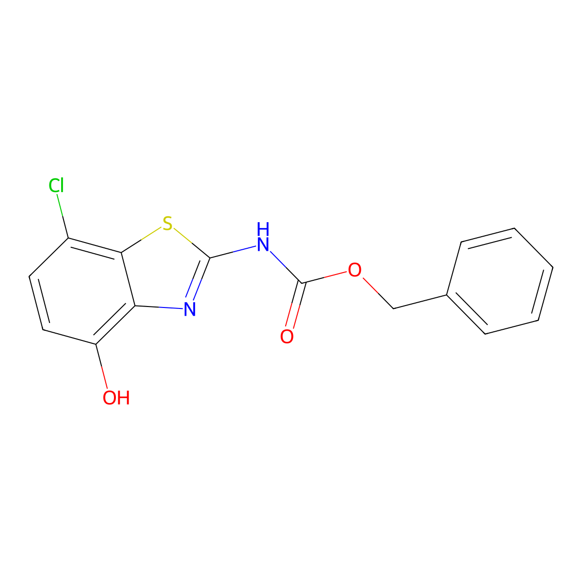 benzyl N-(7-chloro-4-hydroxy-1,3-benzothiazol-2-yl)carbamate molecular structure, CAS 2763964-97-0