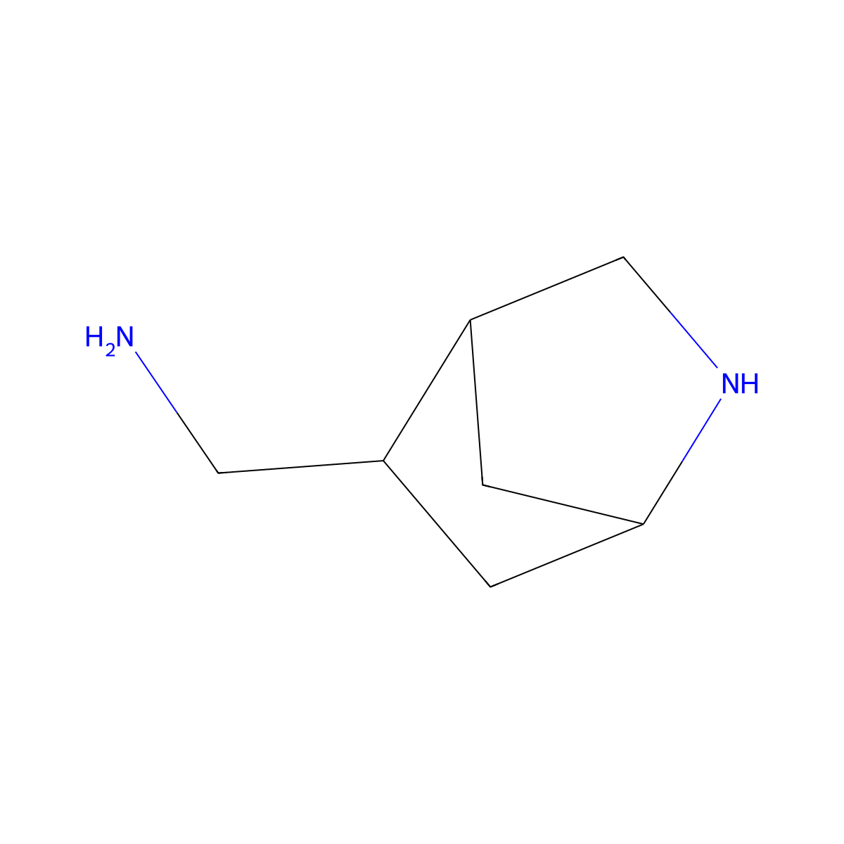 rac-1-[(1R,4R,5R)-2-azabicyclo[2.2.1]heptan-5-yl]methanamine molecular structure, CAS 2763964-99-2