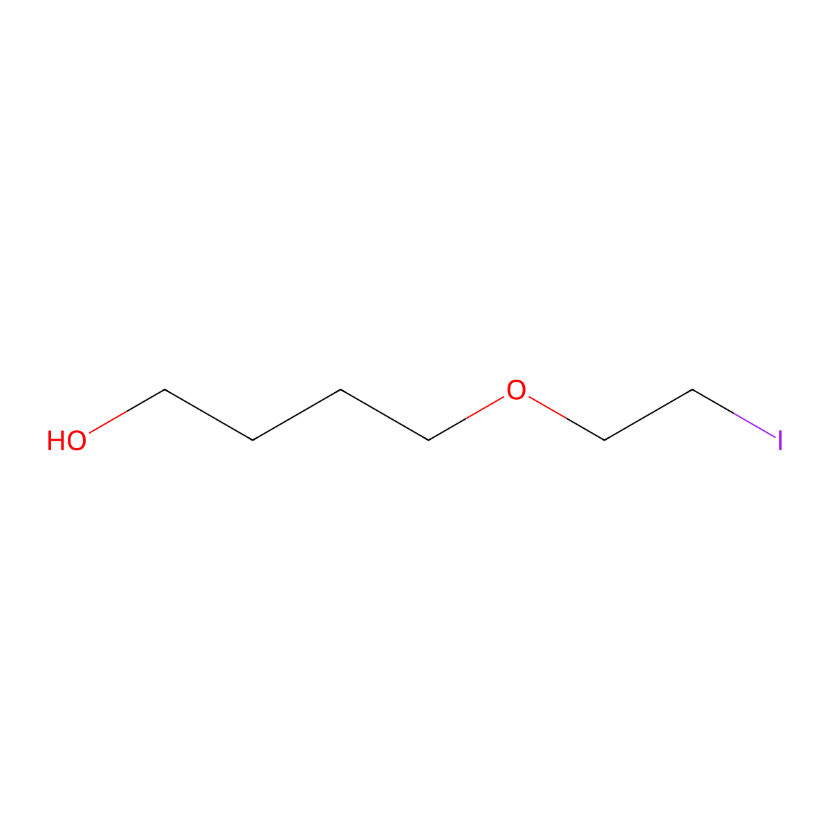 4-(2-Iodoethoxy)butan-1-ol molecular structure, CAS 2763966-38-5
