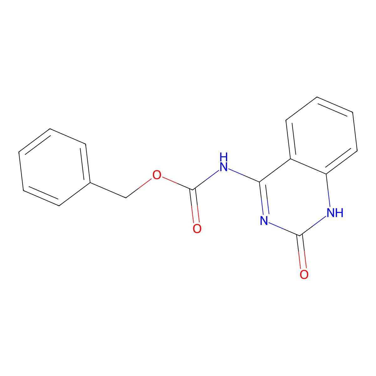 benzyl N-(2-hydroxyquinazolin-4-yl)carbamate molecular structure, CAS 2763966-94-3