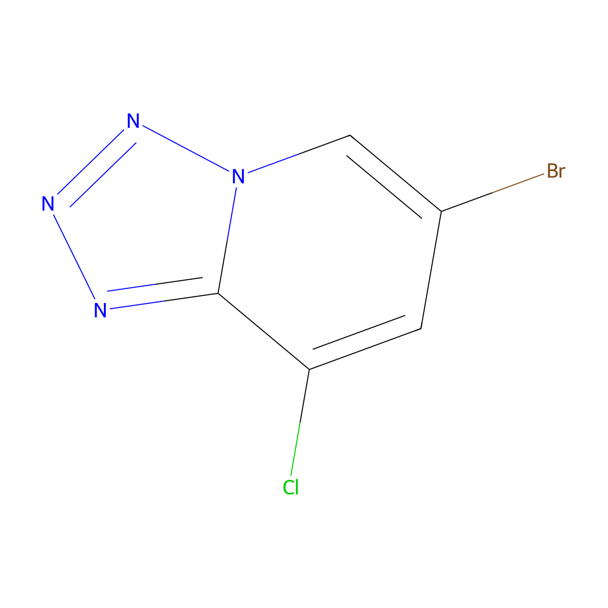 6-Bromo-8-chloro-[1,2,3,4]tetrazolo[1,5-a]pyridine molecular structure, CAS 2763976-25-4
