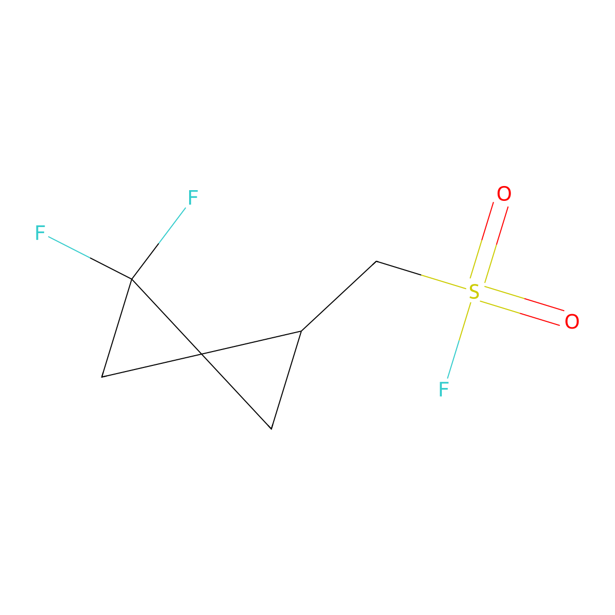{4,4-Difluorospiro[2.2]pentan-1-yl}methanesulfonyl fluoride molecular structure, CAS 2763976-39-0