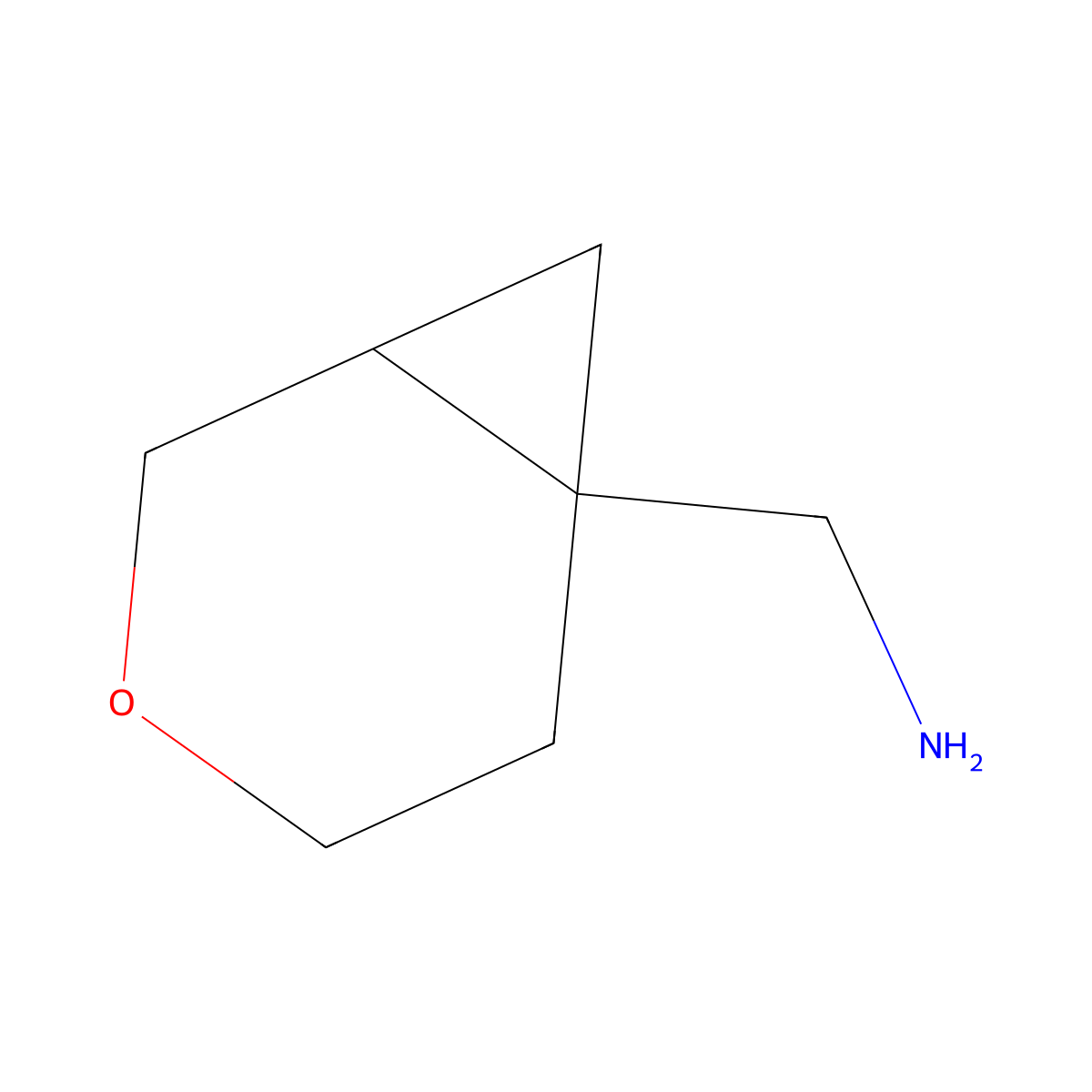 rac-1-[(1R,6S)-3-oxabicyclo[4.1.0]heptan-6-yl]methanamine molecular structure, CAS 2763985-08-4