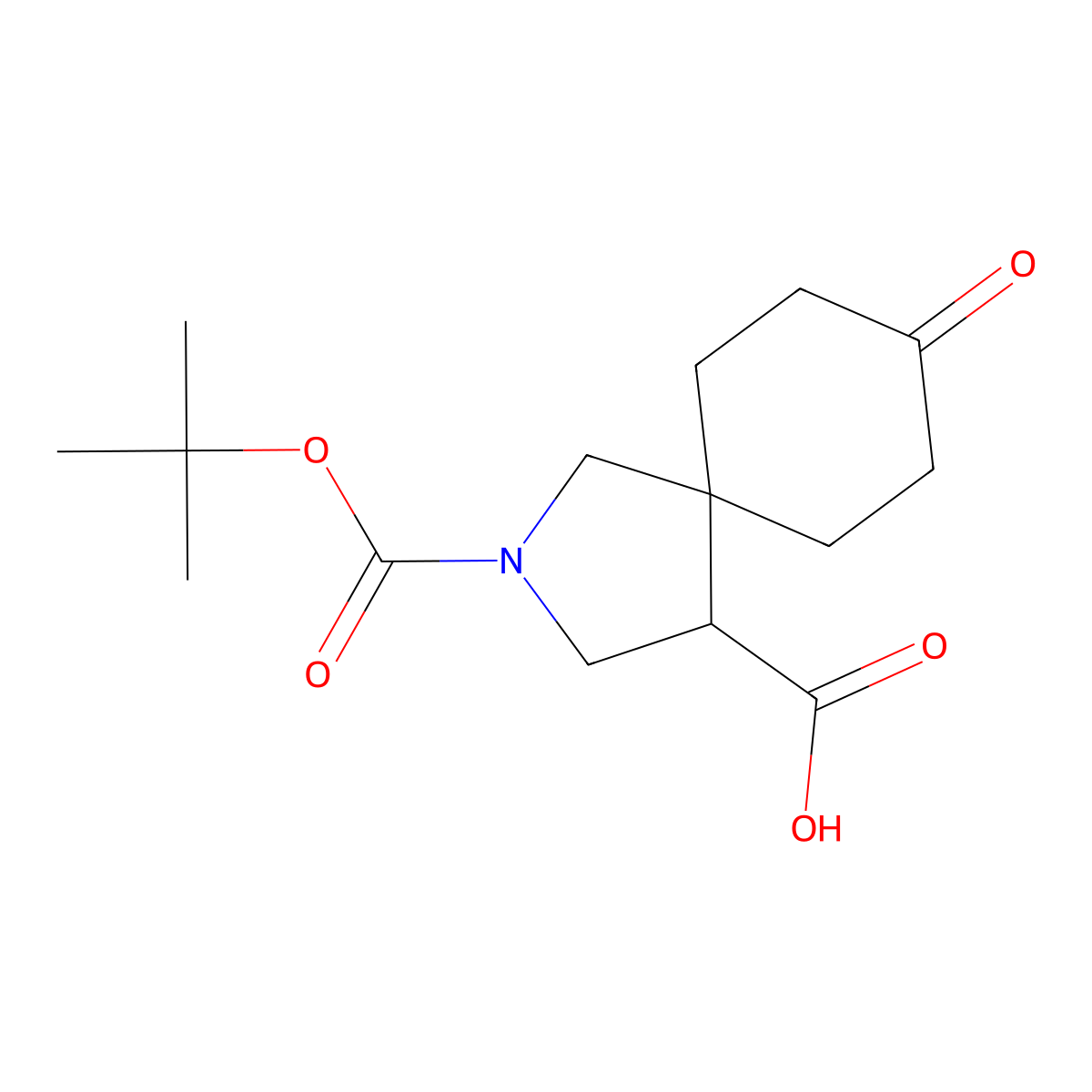 2-[(Tert-butoxy)carbonyl]-8-oxo-2-azaspiro[4.5]decane-4-carboxylic acid molecular structure, CAS 2763993-29-7