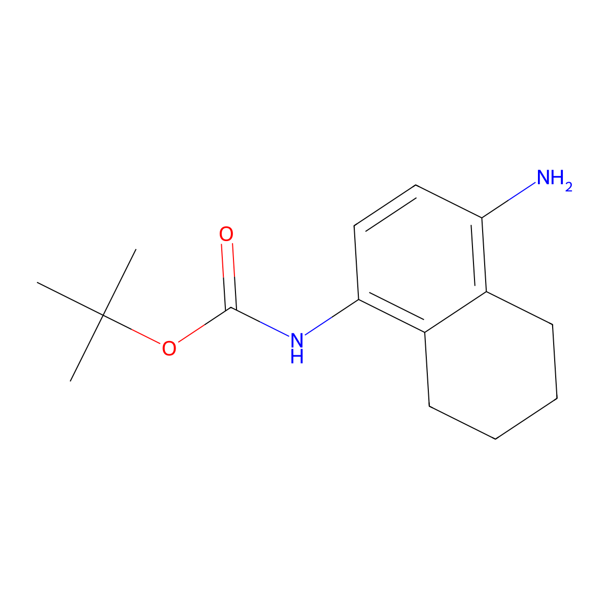 tert-butylN-(4-amino-5,6,7,8-tetrahydronaphthalen-1-yl)carbamate molecular structure, CAS 2763998-42-9