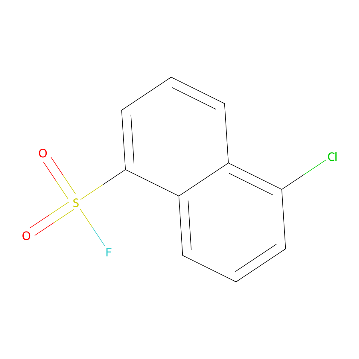 5-Chloronaphthalene-1-sulfonyl fluoride molecular structure, CAS 2763998-60-1