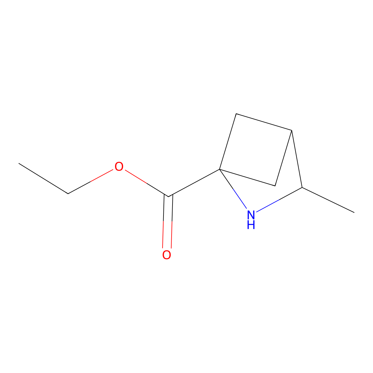 Ethyl 3-methyl-2-azabicyclo[2.1.1]hexane-1-carboxylate molecular structure, CAS 2763999-29-5