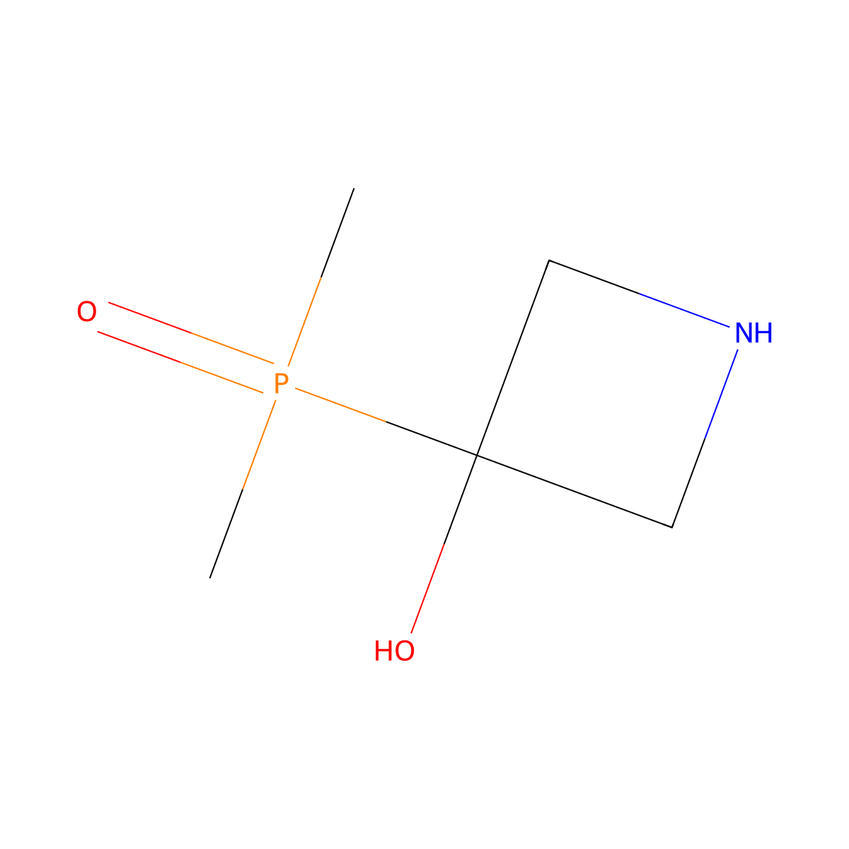 3-(Dimethylphosphoryl)azetidin-3-ol molecular structure, CAS 2763999-96-6