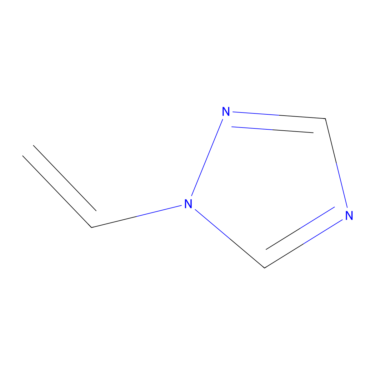 1-Vinyl-1,2,4-triazole molecular structure, CAS 2764-83-2