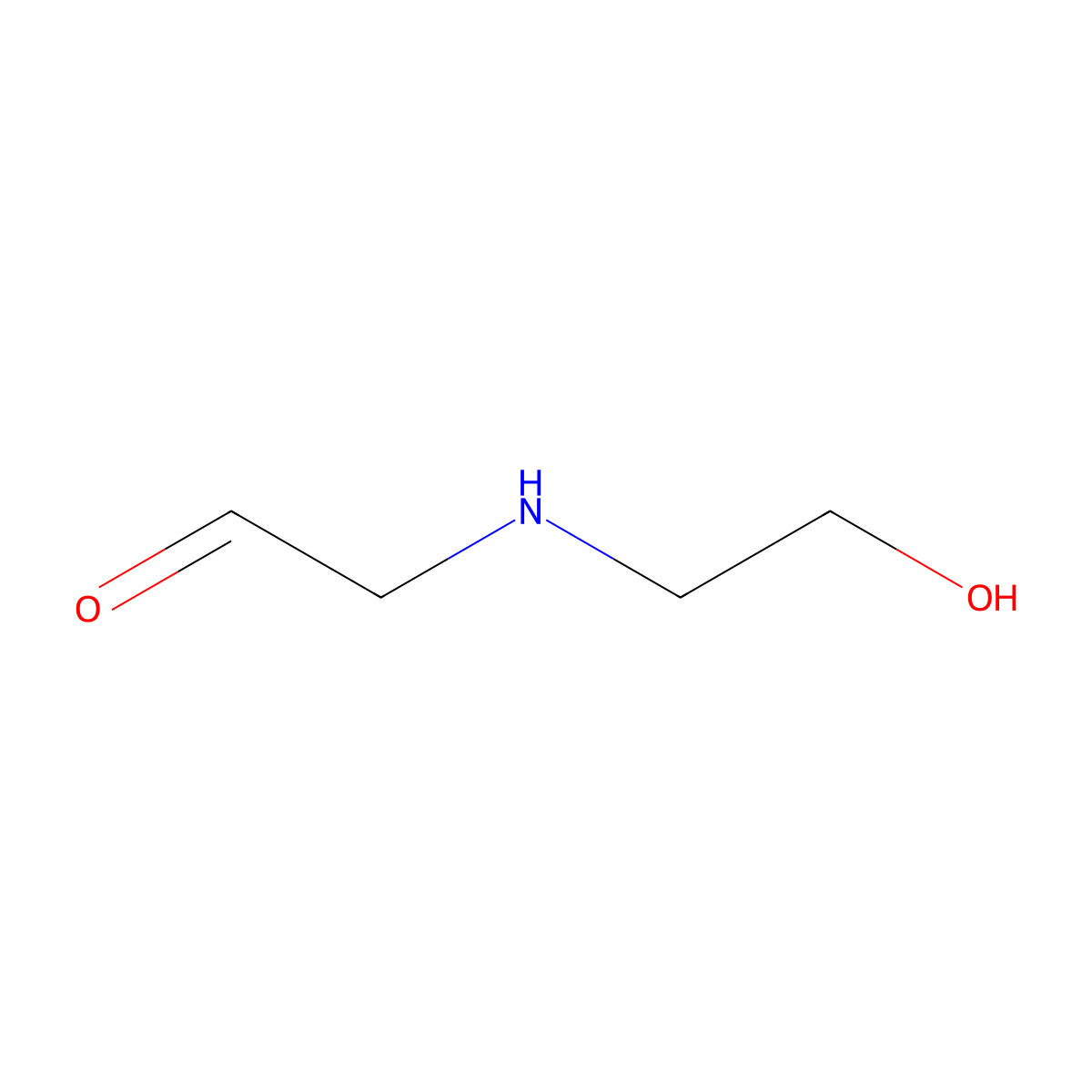 2-[(2-Hydroxyethyl)amino]acetaldehyde molecular structure, CAS 2764000-17-9