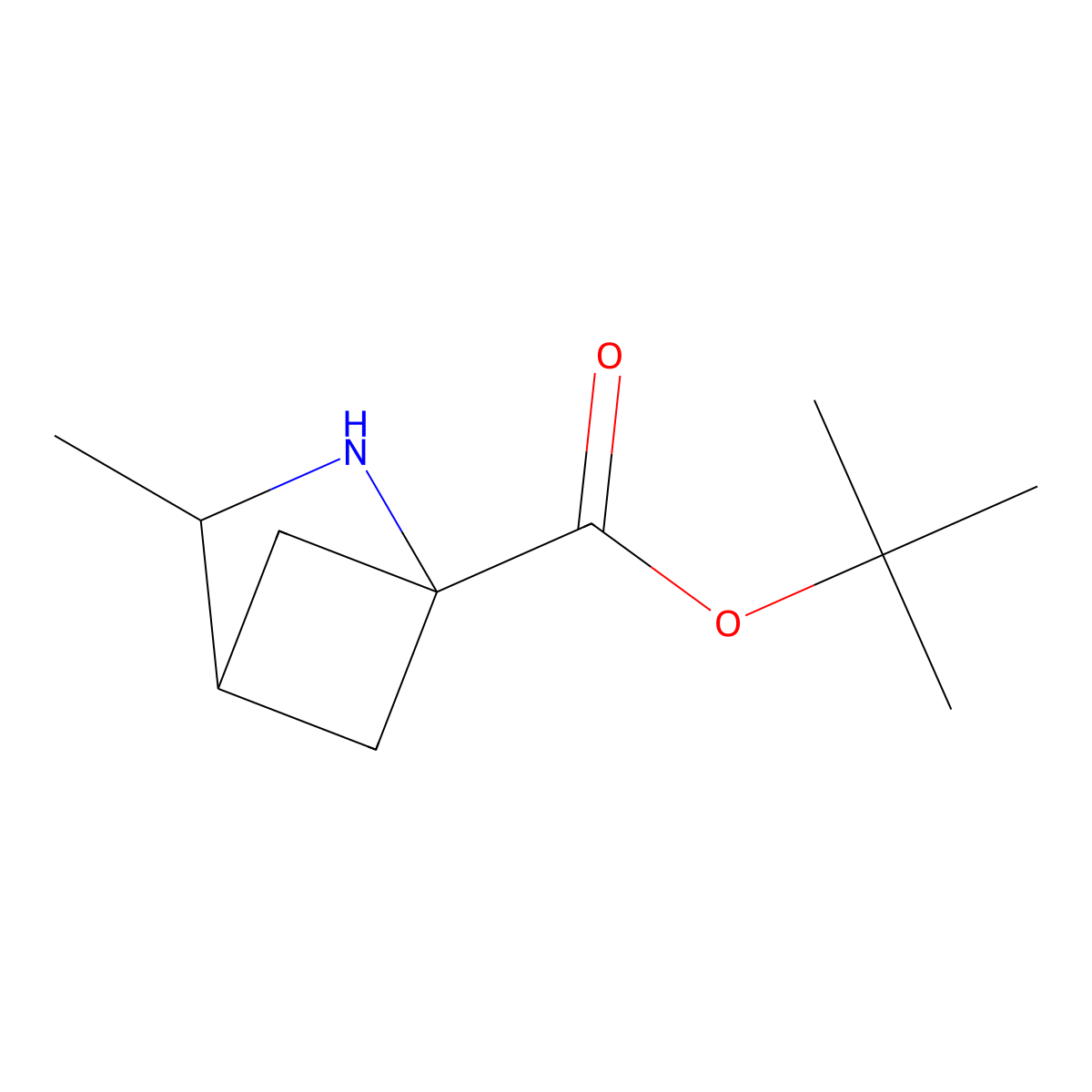 Tert-butyl 3-methyl-2-azabicyclo[2.1.1]hexane-1-carboxylate molecular structure, CAS 2764000-47-5