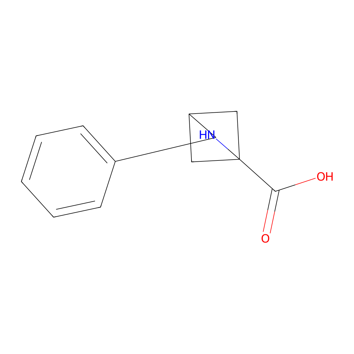 3-Phenyl-2-azabicyclo[2.1.1]hexane-1-carboxylic acid molecular structure, CAS 2764003-00-9