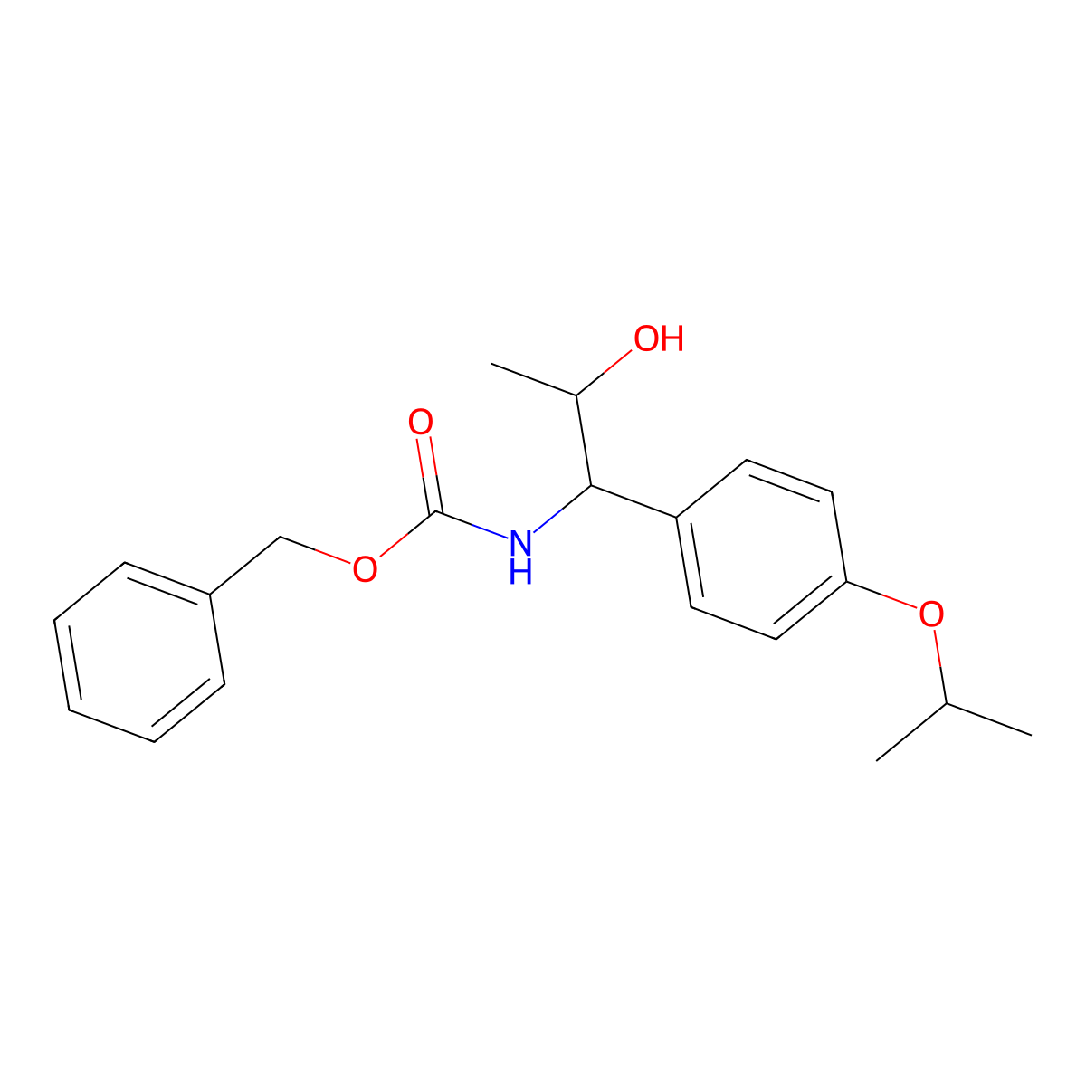 benzyl N-{2-hydroxy-1-[4-(propan-2-yloxy)phenyl]propyl}carbamate molecular structure, CAS 2764004-88-6