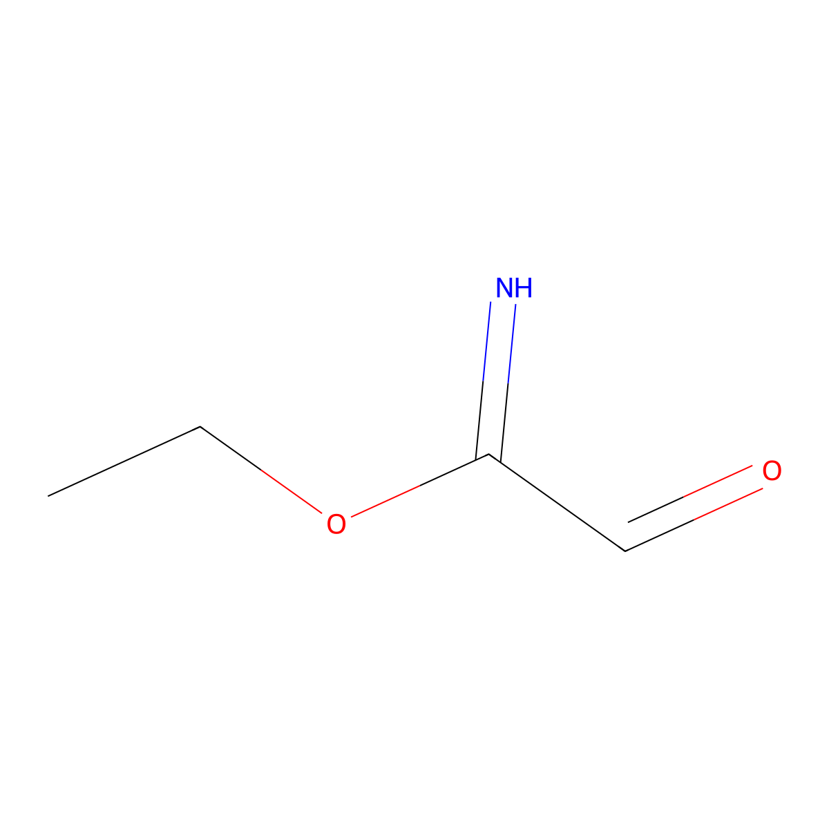 Ethyl 2-oxoethanimidate molecular structure, CAS 2764008-48-0