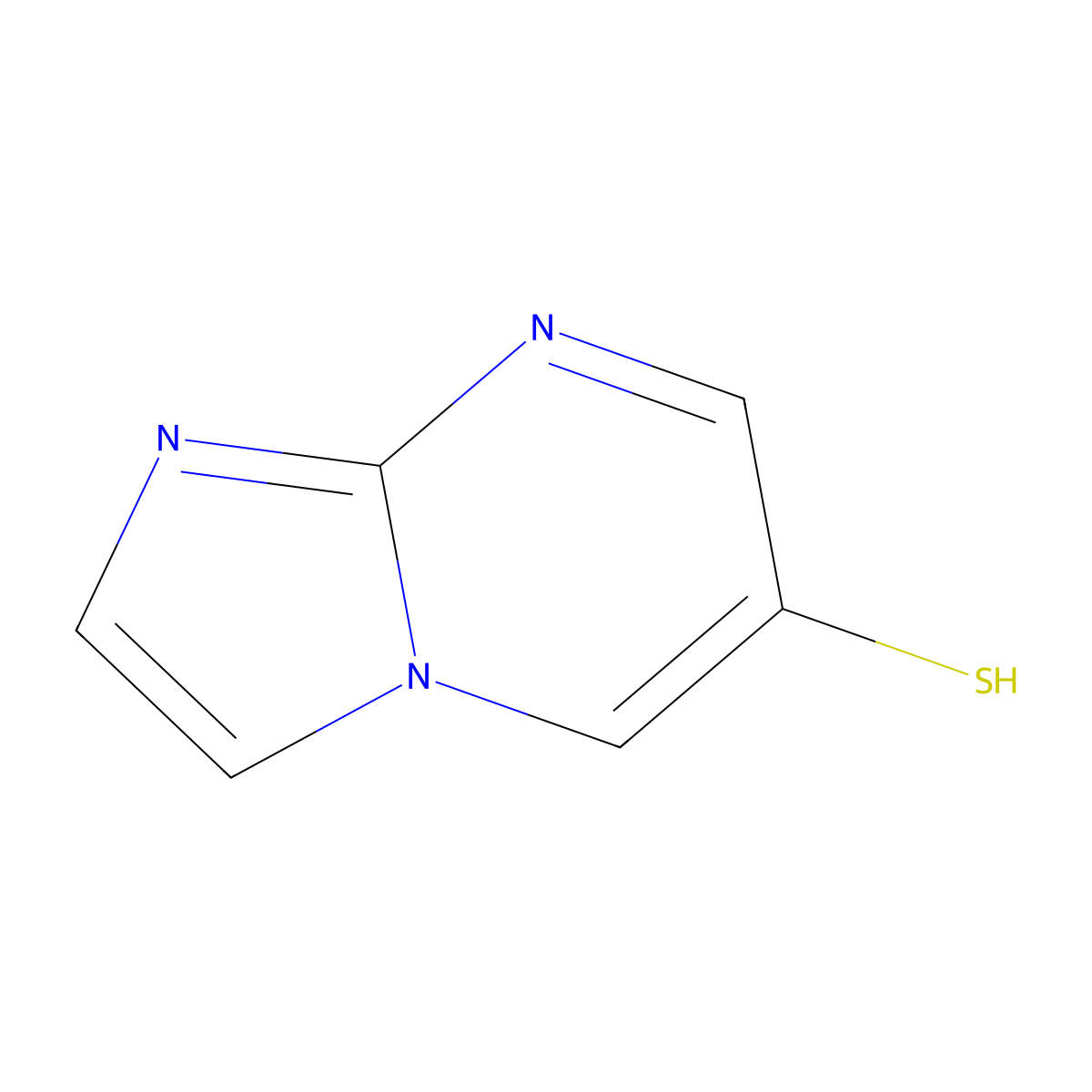 Imidazo[1,2-a]pyrimidine-6-thiol molecular structure, CAS 2764009-06-3