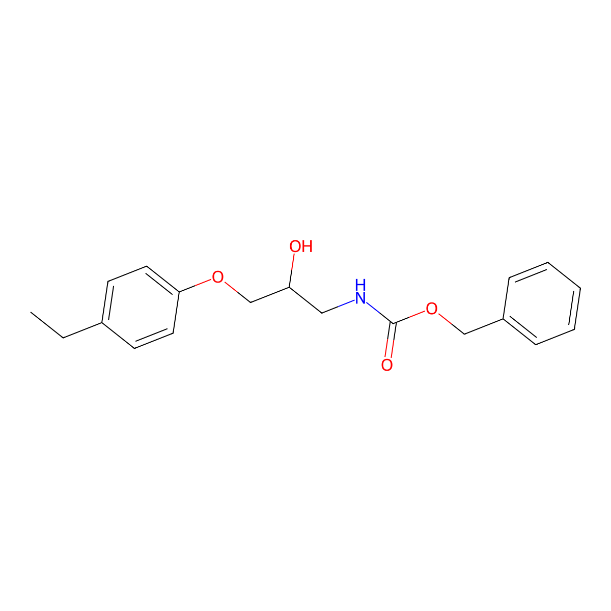 benzyl N-[3-(4-ethylphenoxy)-2-hydroxypropyl]carbamate molecular structure, CAS 2764009-59-6