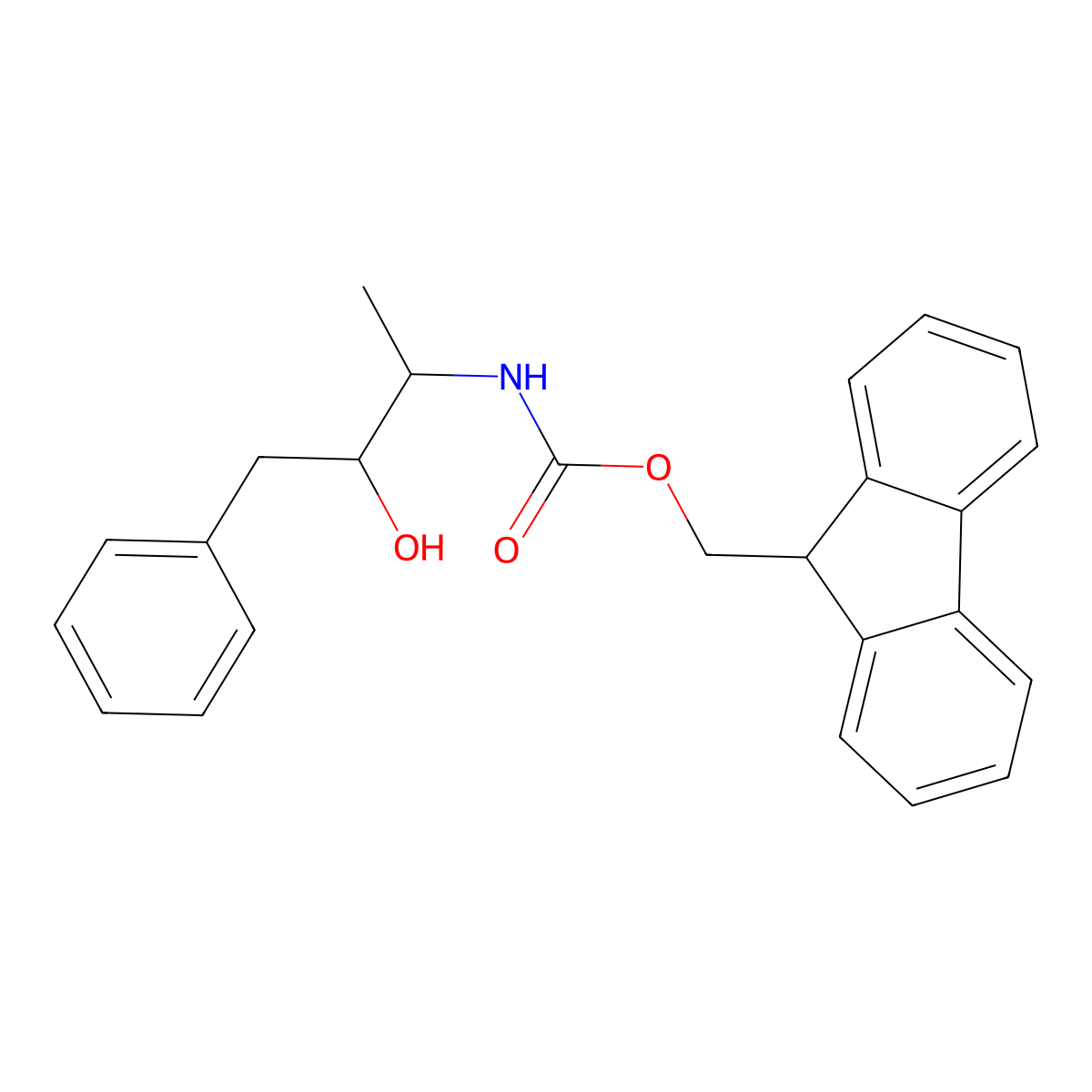(9H-fluoren-9-yl)methyl N-(3-hydroxy-4-phenylbutan-2-yl)carbamate molecular structure, CAS 2764010-82-2