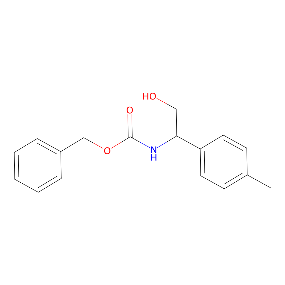 benzyl N-[2-hydroxy-1-(4-methylphenyl)ethyl]carbamate molecular structure, CAS 2764012-01-1