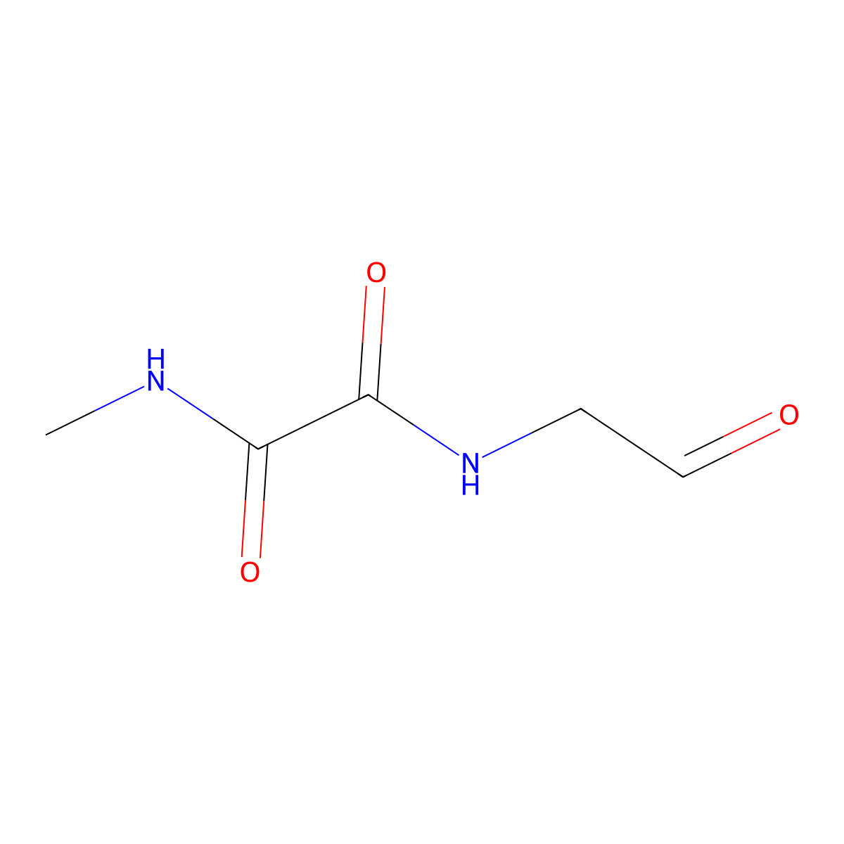 N'-methyl-N-(2-oxoethyl)ethanediamide molecular structure, CAS 2764013-09-2