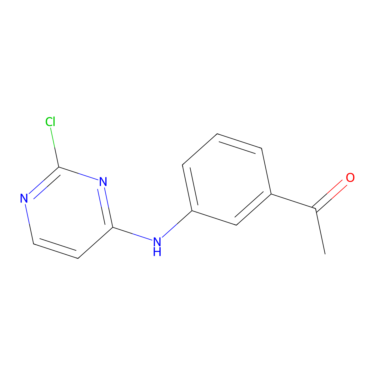 1-{3-[(2-Chloropyrimidin-4-yl)amino]phenyl}ethan-1-one molecular structure, CAS 2764013-28-5