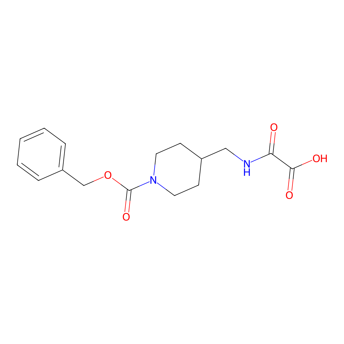 [({1-[(Benzyloxy)carbonyl]piperidin-4-yl}methyl)carbamoyl]formic acid molecular structure, CAS 2764015-40-7
