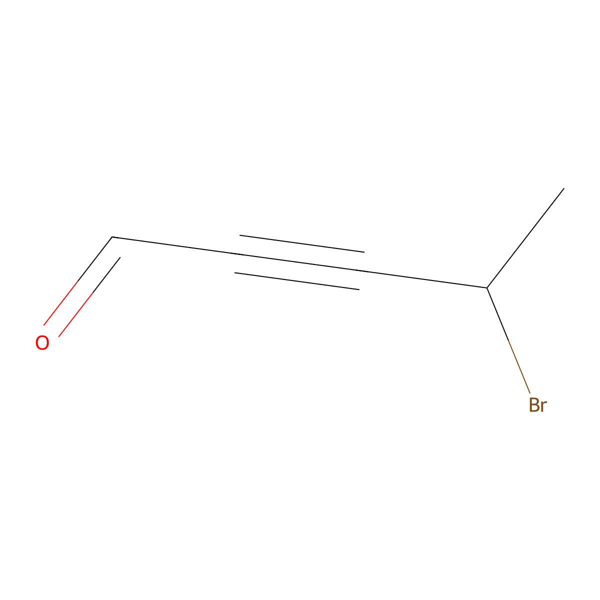 4-Bromopent-2-ynal molecular structure, CAS 2764016-34-2