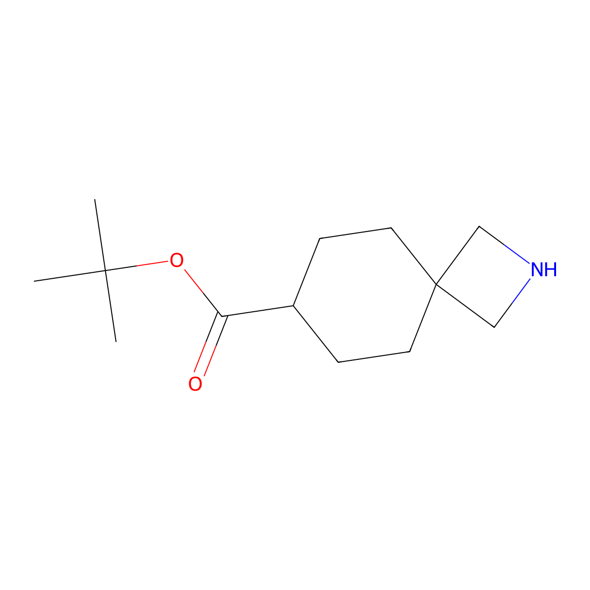 Tert-butyl 2-azaspiro[3.5]nonane-7-carboxylate molecular structure, CAS 2764017-26-5