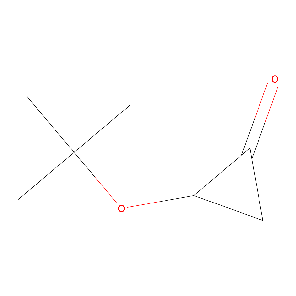 2-(Tert-butoxy)cyclopropan-1-one molecular structure, CAS 2764017-43-6