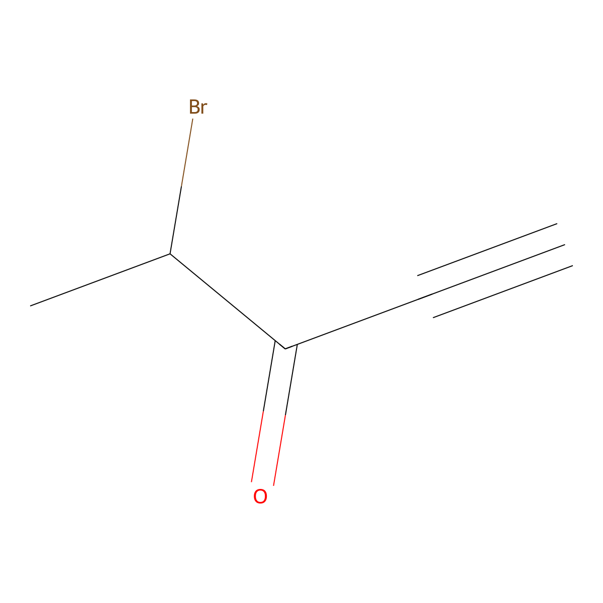 4-Bromopent-1-yn-3-one molecular structure, CAS 2764017-48-1