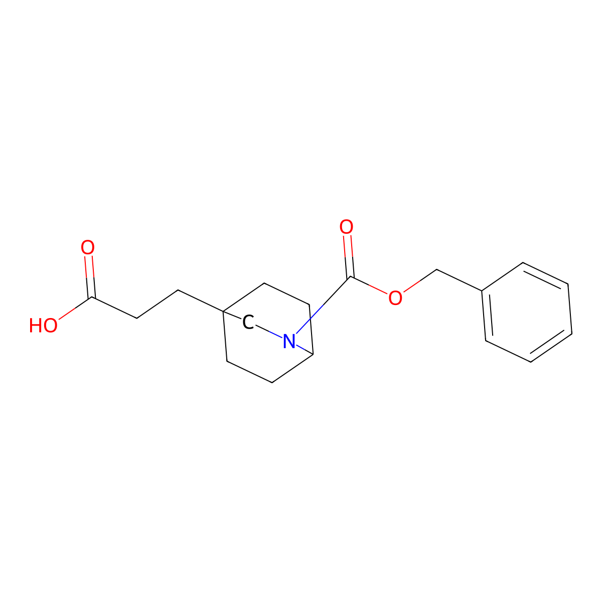 3-{2-[(Benzyloxy)carbonyl]-2-azabicyclo[2.2.2]octan-4-yl}propanoic acid molecular structure, CAS 2764018-05-3